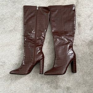 Brand new, Knee high chocolate brown boots. Size 10